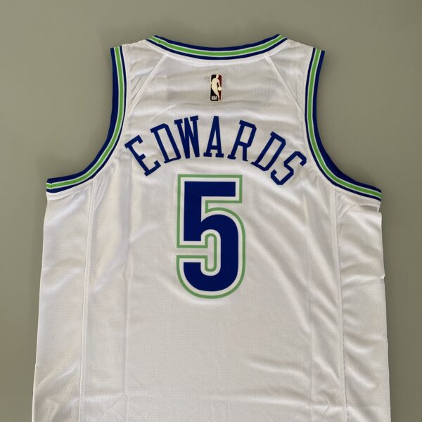Camiseta Regata NBA Minnesota Timberwolves - Anthony Edwards 5 - Classic Edition Swingman Branca 2024 Nike - Imagem 29