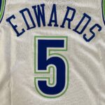 Camiseta Regata NBA Minnesota Timberwolves - Anthony Edwards 5 - Classic Edition Swingman Branca 2024 Nike - Imagem 31