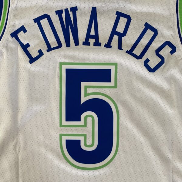 Camiseta Regata NBA Minnesota Timberwolves - Anthony Edwards 5 - Classic Edition Swingman Branca 2024 Nike - Imagem 31