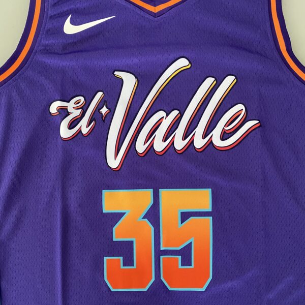Camiseta Regata NBA Phoenix Suns Swingman Jersey - Kevin Durant 35 - City Edition Roxa 2024 Nike - Imagem 22