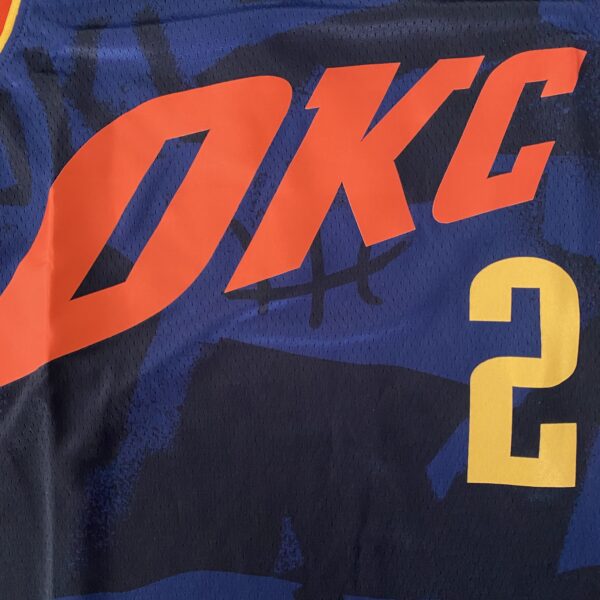 Camiseta Regata Basquete NBA Oklahoma City Thunder - 2 Shai Gilgeous-Alexander - City Edition 2024 Nike - Imagem 21