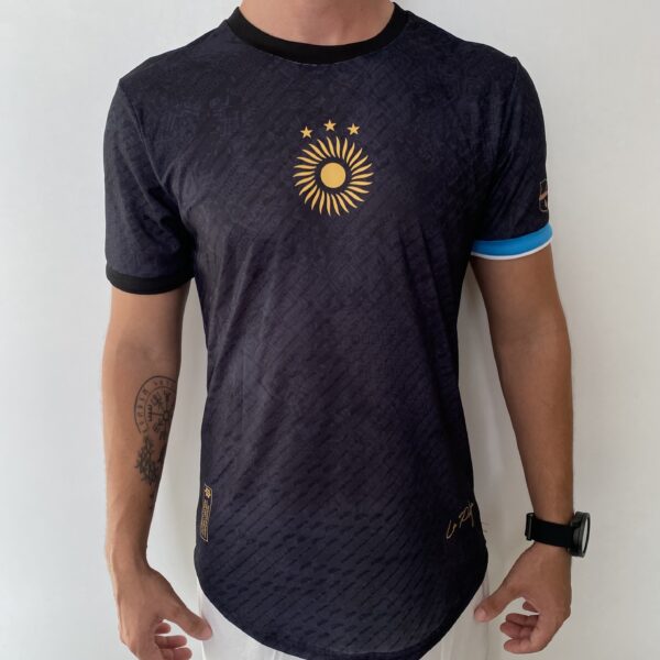 Camisa Argentina 2024 Versão Jogador - Lionel Messi 10 - Edição Especial GOAT - Preta - Imagem 1