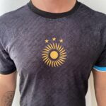 Camisa Argentina 2024 Versão Jogador - Lionel Messi 10 - Edição Especial GOAT - Preta - Imagem 3