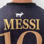Camisa Argentina 2024 Versão Jogador - Lionel Messi 10 - Edição Especial GOAT - Preta - Imagem 16