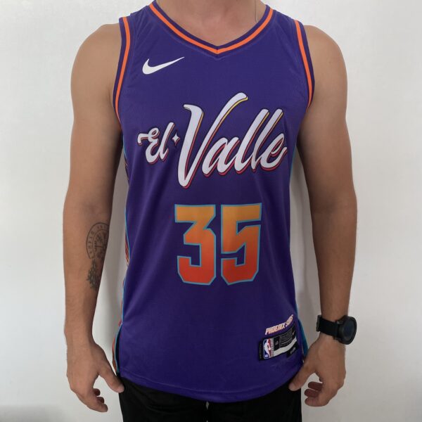 Camiseta Regata NBA Phoenix Suns Swingman Jersey - Kevin Durant 35 - City Edition Roxa 2024 Nike - Imagem 1
