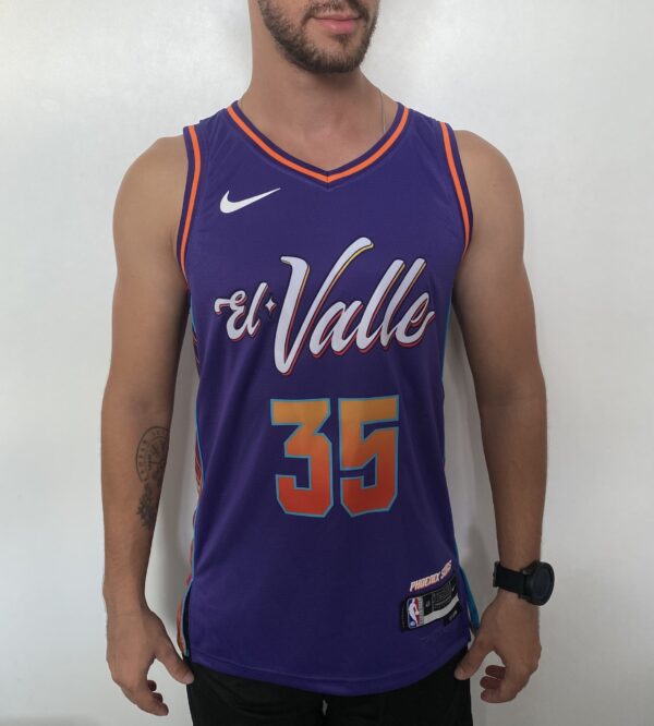 Camiseta Regata NBA Phoenix Suns Swingman Jersey - Kevin Durant 35 - City Edition Roxa 2024 Nike - Imagem 2