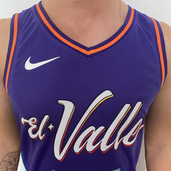 Camiseta Regata NBA Phoenix Suns Swingman Jersey - Kevin Durant 35 - City Edition Roxa 2024 Nike - Imagem 3
