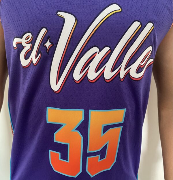 Camiseta Regata NBA Phoenix Suns Swingman Jersey - Kevin Durant 35 - City Edition Roxa 2024 Nike - Imagem 6