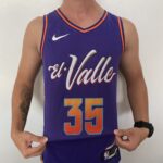 Camiseta Regata NBA Phoenix Suns Swingman Jersey - Kevin Durant 35 - City Edition Roxa 2024 Nike - Imagem 8