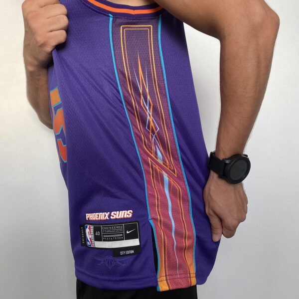 Camiseta Regata NBA Phoenix Suns Swingman Jersey - Kevin Durant 35 - City Edition Roxa 2024 Nike - Imagem 11