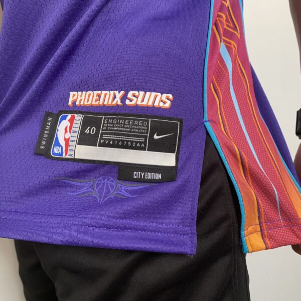 Camiseta Regata NBA Phoenix Suns Swingman Jersey - Kevin Durant 35 - City Edition Roxa 2024 Nike - Imagem 12