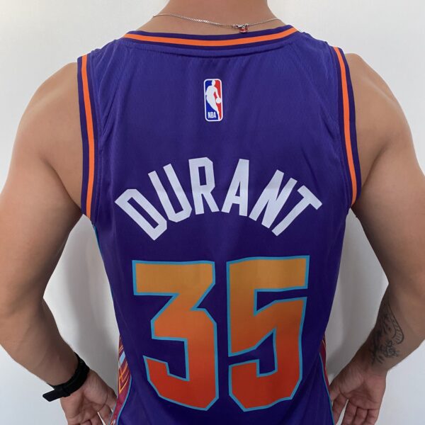 Camiseta Regata NBA Phoenix Suns Swingman Jersey - Kevin Durant 35 - City Edition Roxa 2024 Nike - Imagem 15