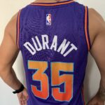 Camiseta Regata NBA Phoenix Suns Swingman Jersey - Kevin Durant 35 - City Edition Roxa 2024 Nike - Imagem 19