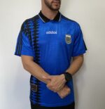 Camisa Retrô Clássica Seleção Argentina - Adidas Masculina - Azul Marinho Preta - 1994
