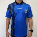 Camisa Retrô Clássica Seleção Argentina - Adidas Masculina - Azul Marinho Preta - 1994 - Imagem 9