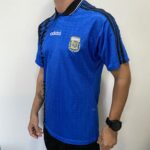 Camisa Retrô Clássica Seleção Argentina - Adidas Masculina - Azul Marinho Preta - 1994 - Imagem 15