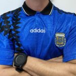 Camisa Retrô Clássica Seleção Argentina - Adidas Masculina - Azul Marinho Preta - 1994 - Imagem 12