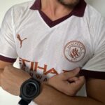Camisa Manchester City Away 2024 Versão Jogador Branca Puma - Imagem 18