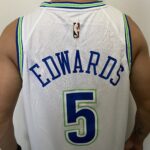 Camiseta Regata NBA Minnesota Timberwolves - Anthony Edwards 5 - Classic Edition Swingman Branca 2024 Nike - Imagem 16