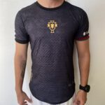 Camisa Portugal 2024 Versão Jogador - Cristiano Ronaldo 7 - Edição Especial GOAT Comma The Siu - Preta