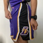 Short Bermuda NBA Los Angeles Lakers Statement Edition Roxa 2021 Jordan - Imagem 3