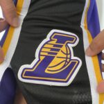 Short Bermuda NBA Los Angeles Lakers Statement Edition Roxa 2021 Jordan - Imagem 9