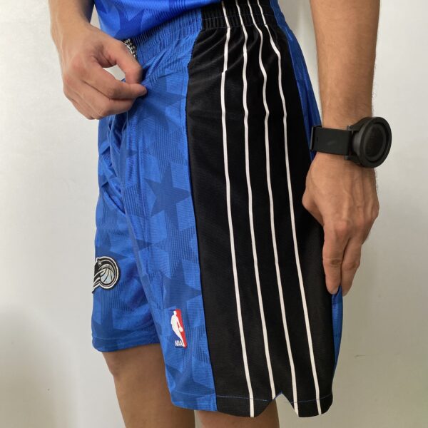 Short Bermuda Basquete NBA Orlando Magic - Shaquille O'Neal 32 - Classic 2000-01 - Reebok - Azul - Imagem 3