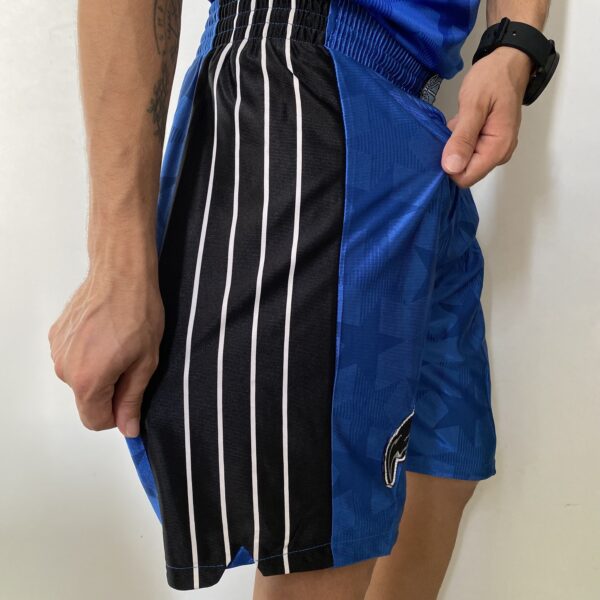 Short Bermuda Basquete NBA Orlando Magic - Shaquille O'Neal 32 - Classic 2000-01 - Reebok - Azul - Imagem 5