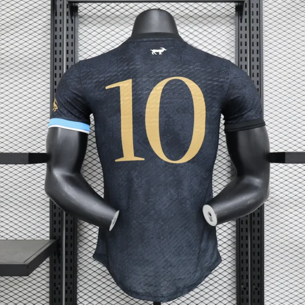 Camisa Argentina 2024 Versão Jogador - Lionel Messi 10 - Edição Especial GOAT - Preta - Imagem 19
