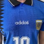 Camisa Retrô Clássica Seleção Argentina - Messi 10 - Azul Marinho Preta Adidas - 1994 - Imagem 4