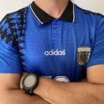 Camisa Retrô Clássica Seleção Argentina - Messi 10 - Azul Marinho Preta Adidas - 1994 - Imagem 8
