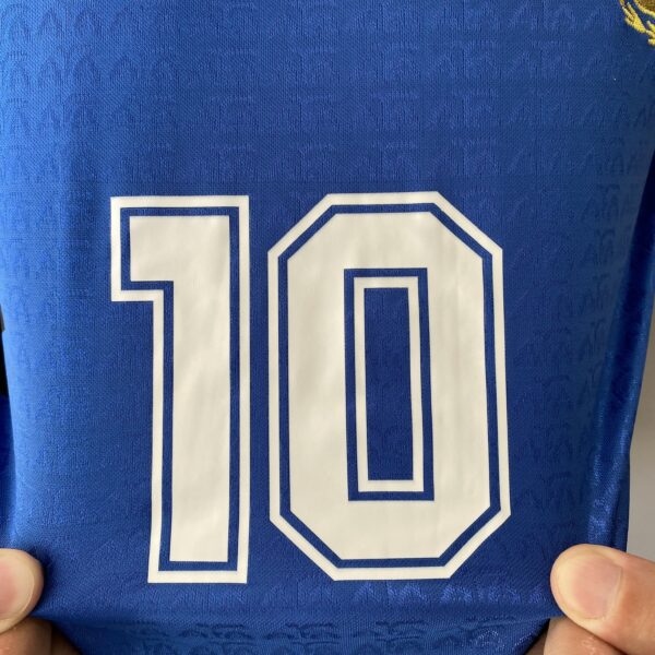 Camisa Retrô Clássica Seleção Argentina - Messi 10 - Azul Marinho Preta Adidas - 1994 - Imagem 10
