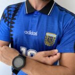 Camisa Retrô Clássica Seleção Argentina - Messi 10 - Azul Marinho Preta Adidas - 1994 - Imagem 11