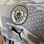 Camisa Manchester City Comemorativa Ano Novo Chinês - Dragão de Madeira - Versão Jogador 2025 - Cinza - Puma - Imagem 5