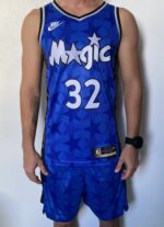 Kit Conjunto Camiseta Regata e Bermuda Short Basquete NBA - Orlando Magic - Classic Edition 2023 - Azul - Nike - Imagem 4