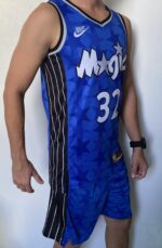 Kit Conjunto Camiseta Regata e Bermuda Short Basquete NBA - Orlando Magic - Classic Edition 2023 - Azul - Nike - Imagem 2