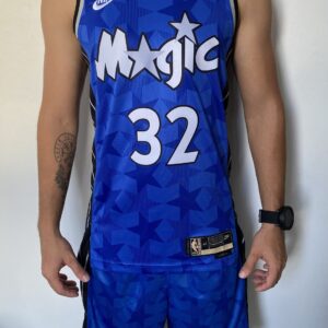 Kit Conjunto Camiseta Regata e Bermuda Short Basquete NBA - Orlando Magic - Classic Edition 2023 - Azul - Nike