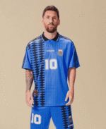 Camisa Retrô Clássica Seleção Argentina - Adidas Masculina - Azul Marinho Preta - 1994 - Imagem 23