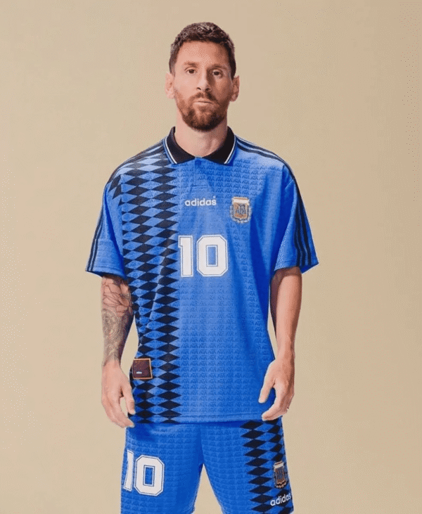 Camisa Retrô Clássica Seleção Argentina - Adidas Masculina - Azul Marinho Preta - 1994 - Imagem 23