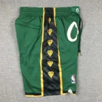 Short Bermuda Basquete NBA Swingman Boston Celtics City Edition Verde Dourada - Versão Especial - Bill Russell 2023 - Imagem 21