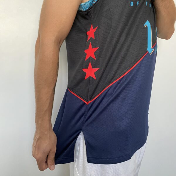 Camiseta Regata NBA Swingman Washington Wizards - Jordan Poole 13 - City Edition - 2024 Preta Nike - Imagem 12