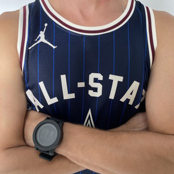 Camiseta Regata Basquete NBA All-Star Game Time Leste 34 Giannis Antetokounmpo Statement Edition Jordan Azul 2024 - Imagem 5