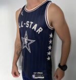 Camiseta Regata Basquete NBA All-Star Game Time Leste 34 Giannis Antetokounmpo Statement Edition Jordan Azul 2024 - Imagem 6