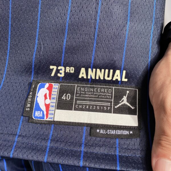 Camiseta Regata Basquete NBA All-Star Game Time Leste 34 Giannis Antetokounmpo Statement Edition Jordan Azul 2024 - Imagem 9