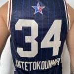 Camiseta Regata Basquete NBA All-Star Game Time Leste 34 Giannis Antetokounmpo Statement Edition Jordan Azul 2024 - Imagem 13