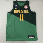 Camiseta Regata Basquete Brasil Gui Santos 11 Verde 2024 Nike - Imagem 16