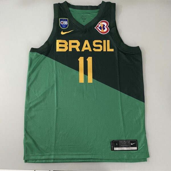 Camiseta Regata Basquete Brasil Gui Santos 11 Verde 2024 Nike - Imagem 16