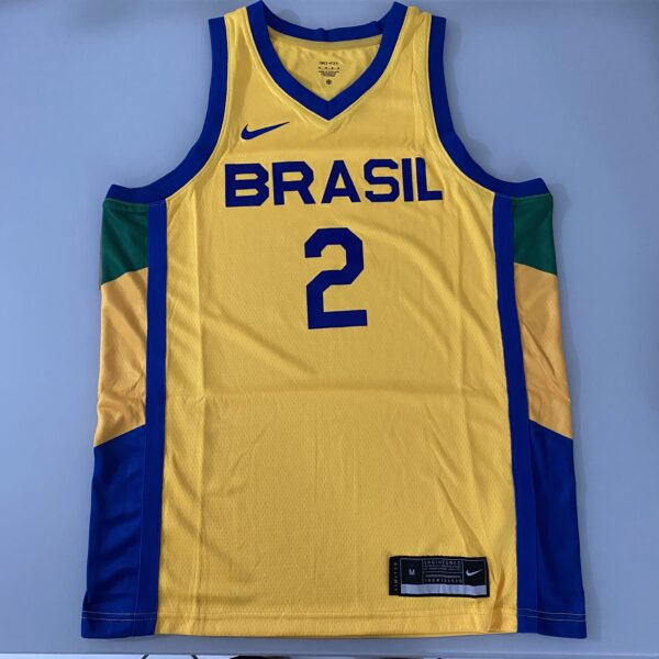 Camiseta Regata Basquete Brasil Yago 2 Amarela 2024 Nike - Imagem 20