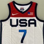 Camiseta Regata Basquete USA EUA Seleção Estados Unidos Durant 7 2020 Nike Branca - Imagem 15