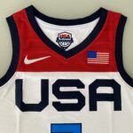 Camiseta Regata Basquete USA EUA Seleção Estados Unidos Durant 7 2020 Nike Branca - Imagem 16
